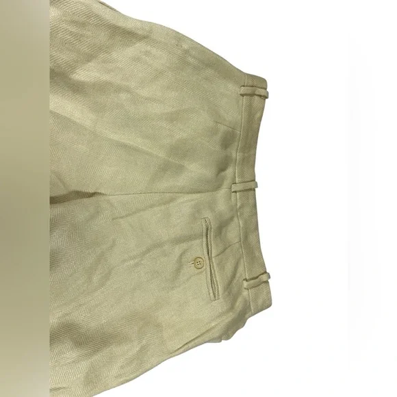 RALPH LAUREN BLACK LABEL 100% Linen Herringbone Trousers - Made in USA - Sz 8 - Picture 6 of 16
